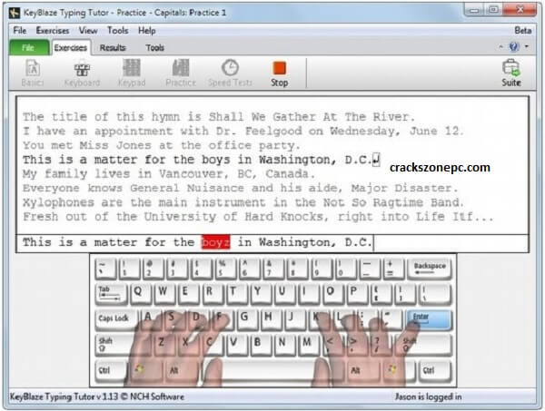 KeyBlaze Typing Tutor Software Download For PC Latest Version