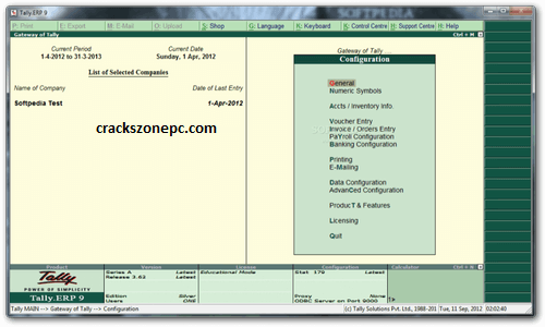 Tally ERP 9 Crack with 100 % Working Activation Key Free Download